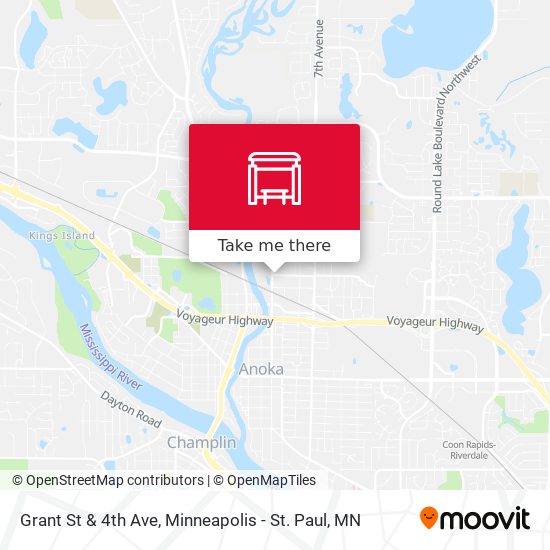 Grant St & 4th Ave map