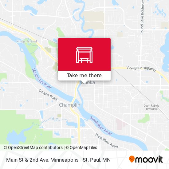 Mapa de Main St & 2nd Ave