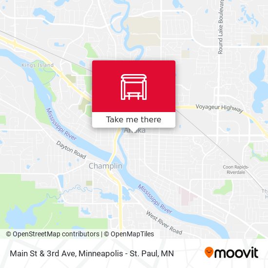 Mapa de Main St & 3rd Ave