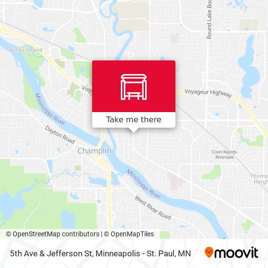 5th Ave & Jefferson St map