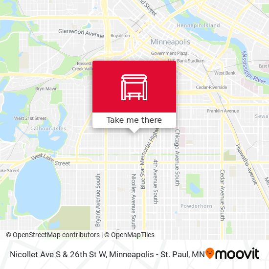 Mapa de Nicollet Ave S & 26th St W