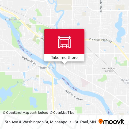 Mapa de 5th Ave & Washington St