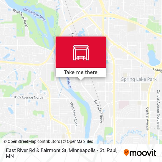 East River Rd & Fairmont St map