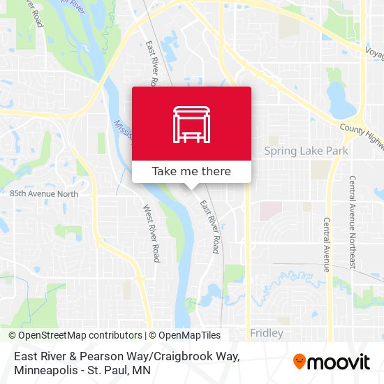East River & Pearson Way / Craigbrook Way map