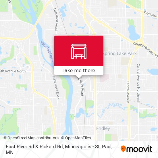 East River Rd & Rickard Rd map