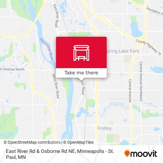 East River Rd & Osborne Rd NE map