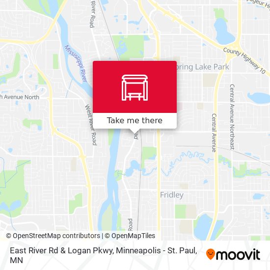 East River Rd & Logan Pkwy map