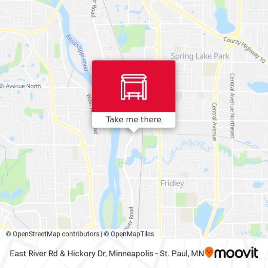East River Rd & Hickory Dr map
