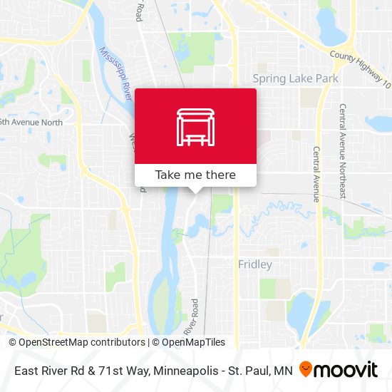 East River Rd & 71st Way map