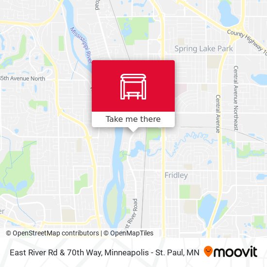 East River Rd & 70th Way map