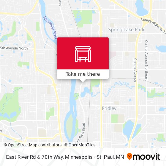 East River Rd & 70th Way map