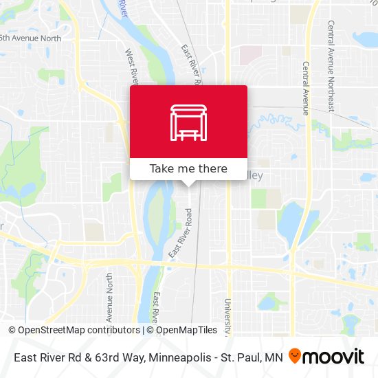 Mapa de East River Rd & 63rd Way