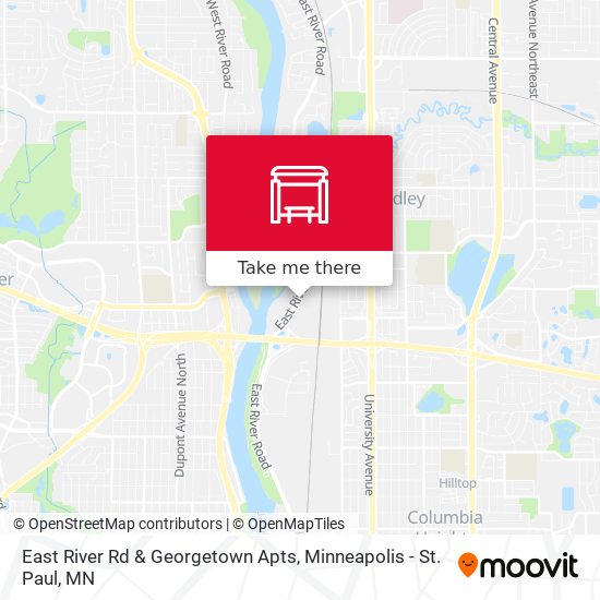 Mapa de East River Rd & Georgetown Apts