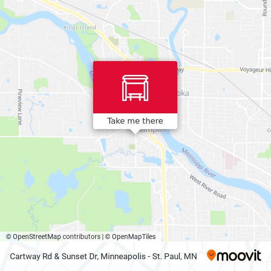 Cartway Rd & Sunset Dr map