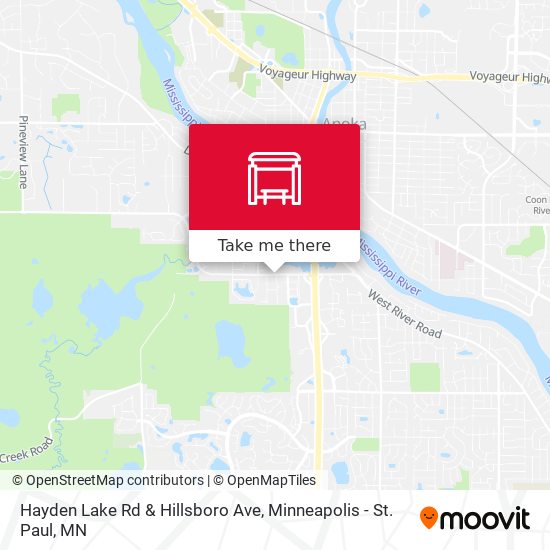 Mapa de Hayden Lake Rd & Hillsboro Ave