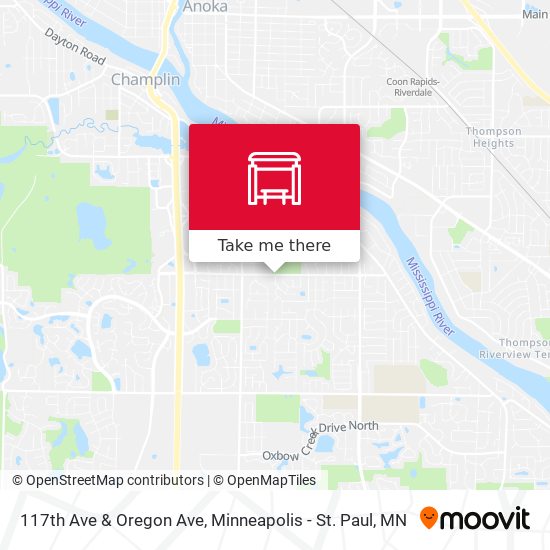 Mapa de 117th Ave & Oregon Ave
