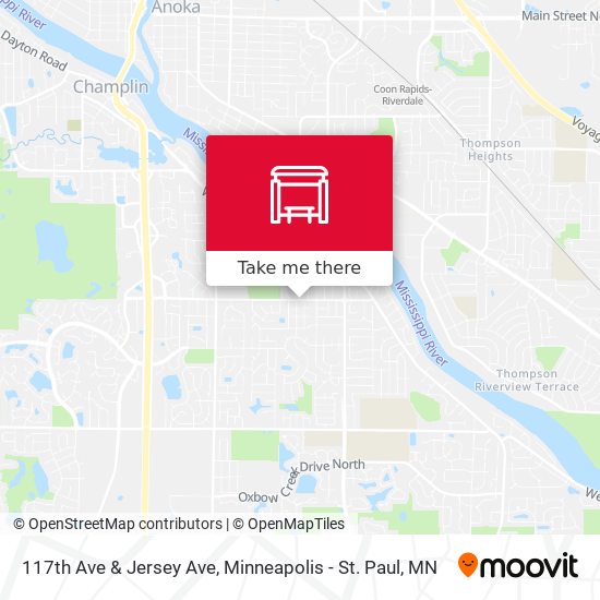 117th Ave & Jersey Ave map