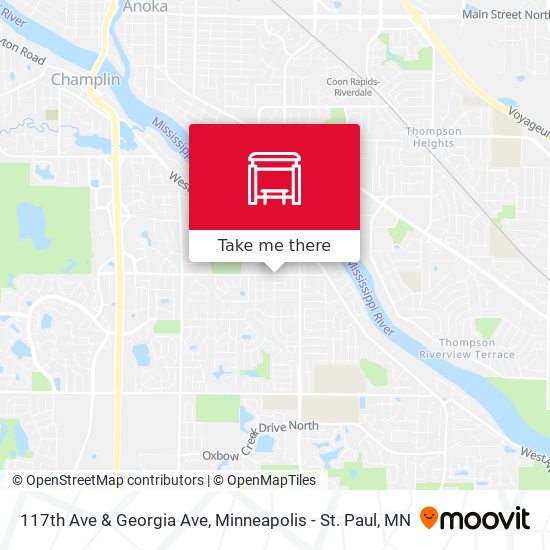 117th Ave & Georgia Ave map
