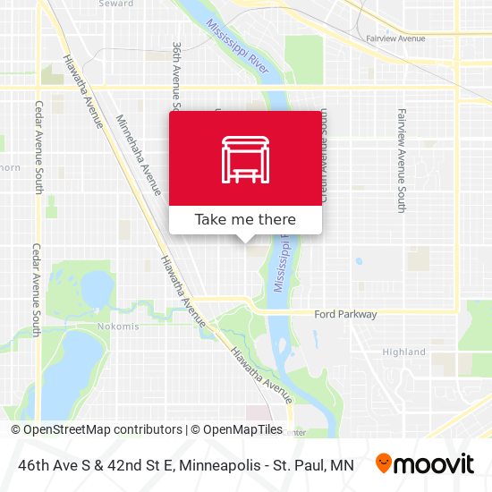 46th Ave S & 42nd St E map