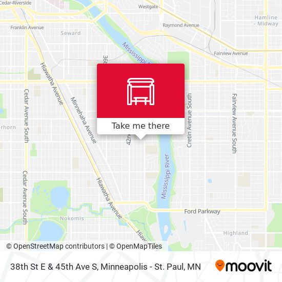 38th St E & 45th Ave S map