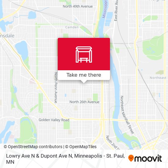 Lowry Ave N & Dupont Ave N map
