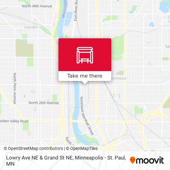 Lowry Ave NE & Grand St NE map
