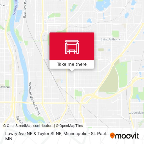 Mapa de Lowry Ave NE & Taylor St NE