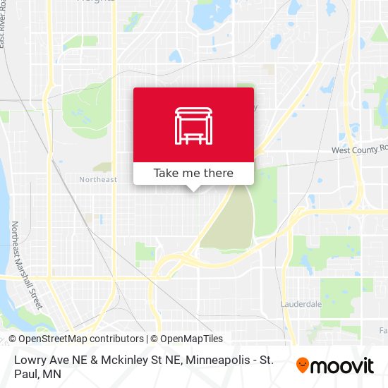 Mapa de Lowry Ave NE & Mckinley St NE