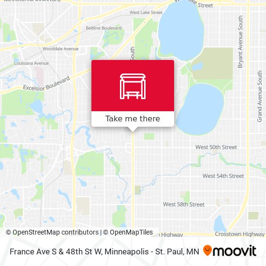 Mapa de France Ave S & 48th St W
