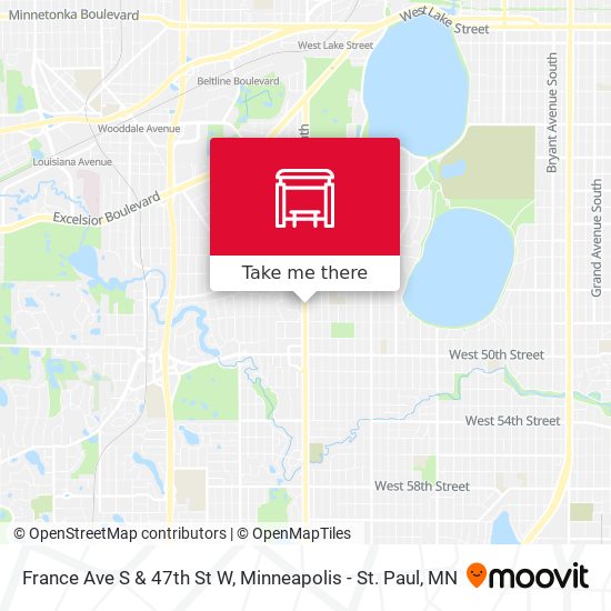 France Ave S & 47th St W map