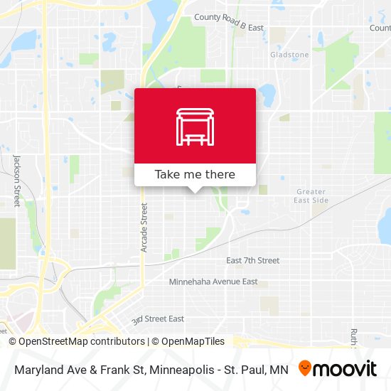Maryland Ave & Frank St map
