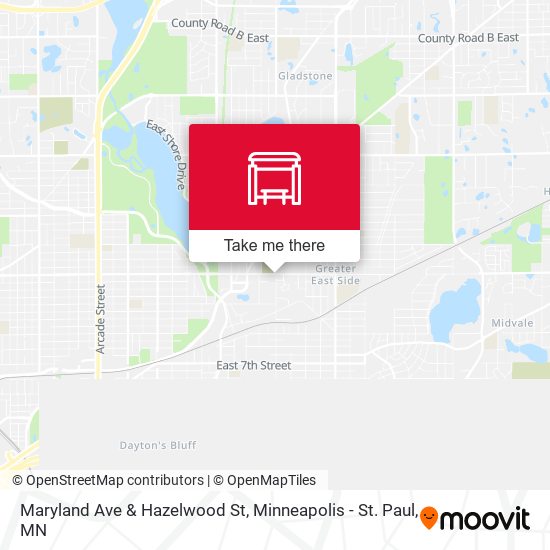 Maryland Ave & Hazelwood St map