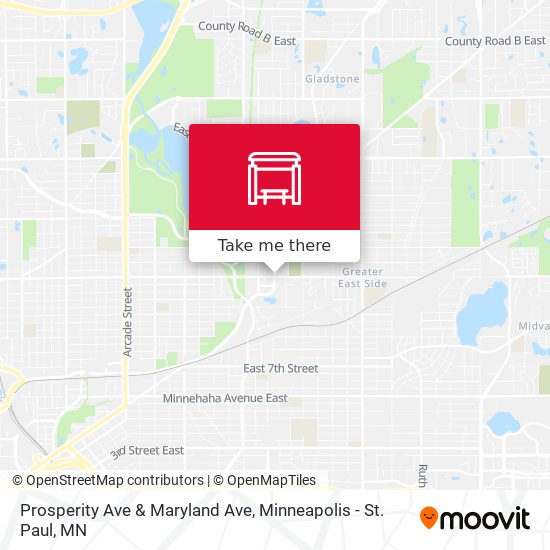 Prosperity Ave & Maryland Ave map