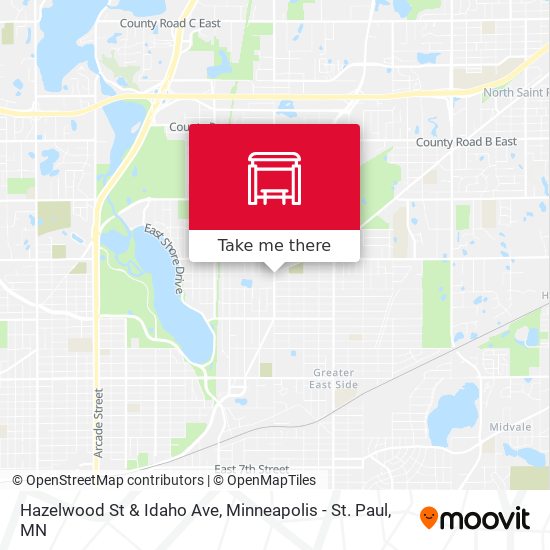 Hazelwood St & Idaho Ave map