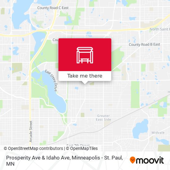 Prosperity Ave & Idaho Ave map