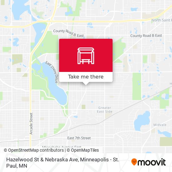 Hazelwood St & Nebraska Ave map