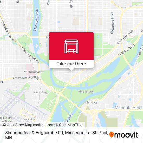 Sheridan Ave & Edgcumbe Rd map