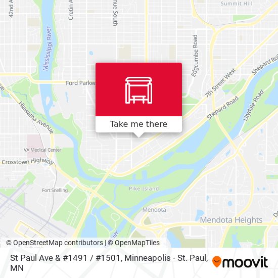Mapa de St Paul Ave & #1491 / #1501