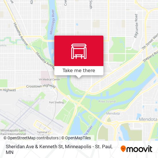 Sheridan Ave & Kenneth St map