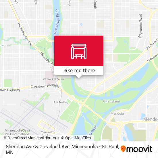 Sheridan Ave & Cleveland Ave map