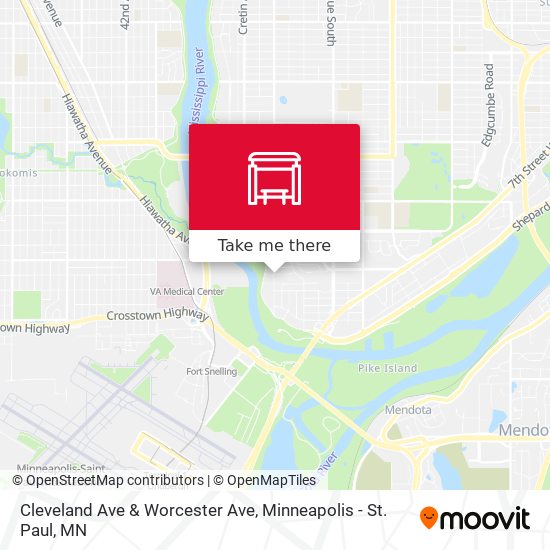 Mapa de Cleveland Ave & Worcester Ave
