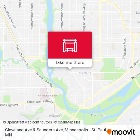 Cleveland Ave & Saunders Ave map