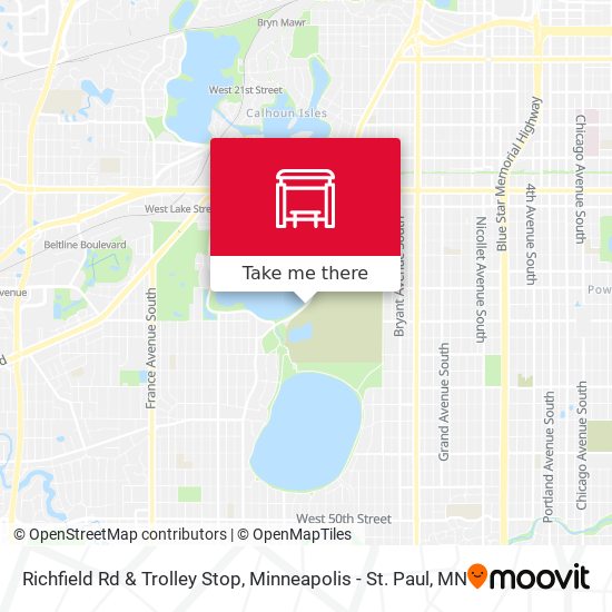 Richfield Rd & Trolley Stop map