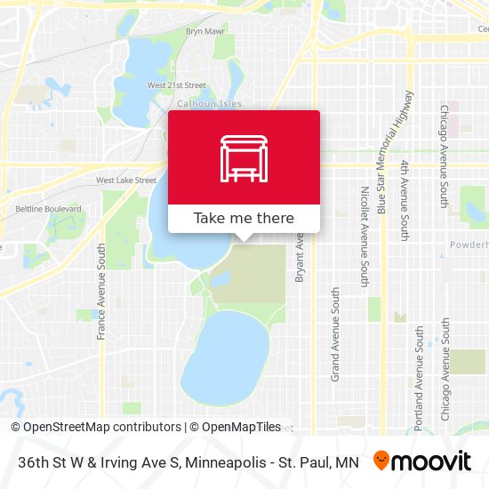 Mapa de 36th St W & Irving Ave S