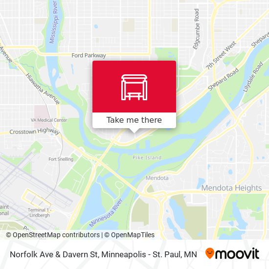 Norfolk Ave & Davern St map