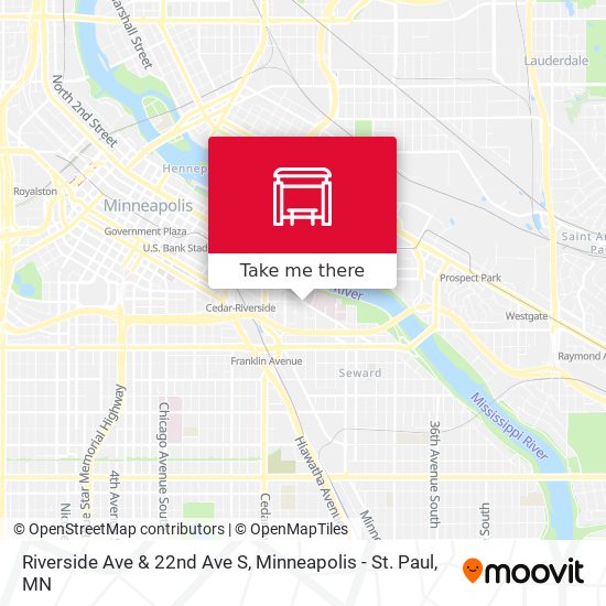 Riverside Ave & 22nd Ave S map