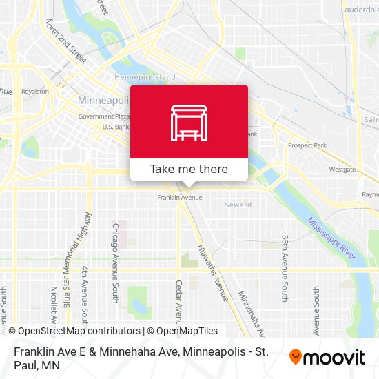 Mapa de Franklin Ave E & Minnehaha Ave