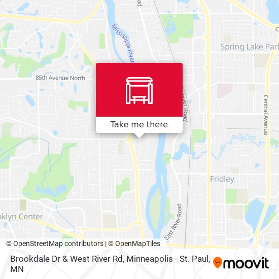 Brookdale Dr & West River Rd map