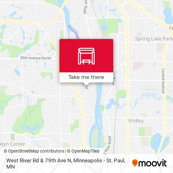 Mapa de West River Rd & 79th Ave N