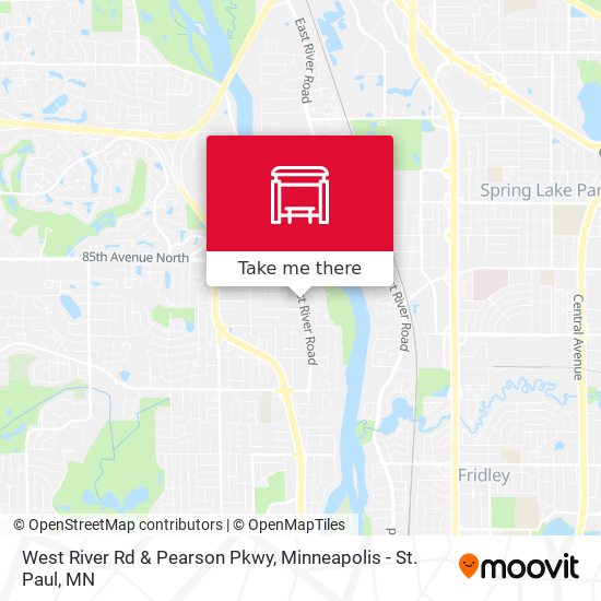 West River Rd & Pearson Pkwy map